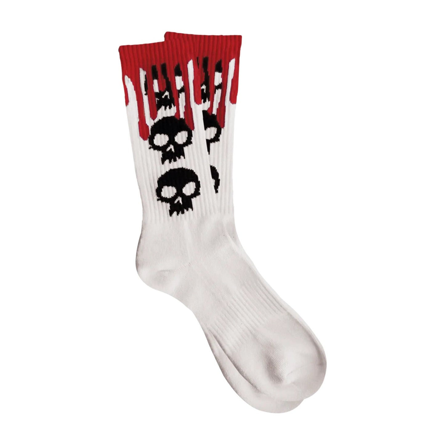 Zero - 3 skull blood crew socks