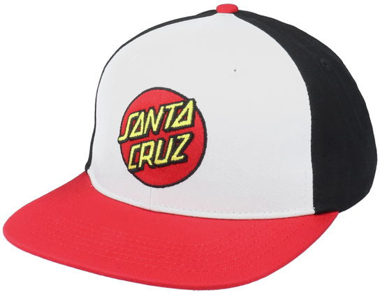 Santa Cruz
Classic Dot White/Black/Red Snapback