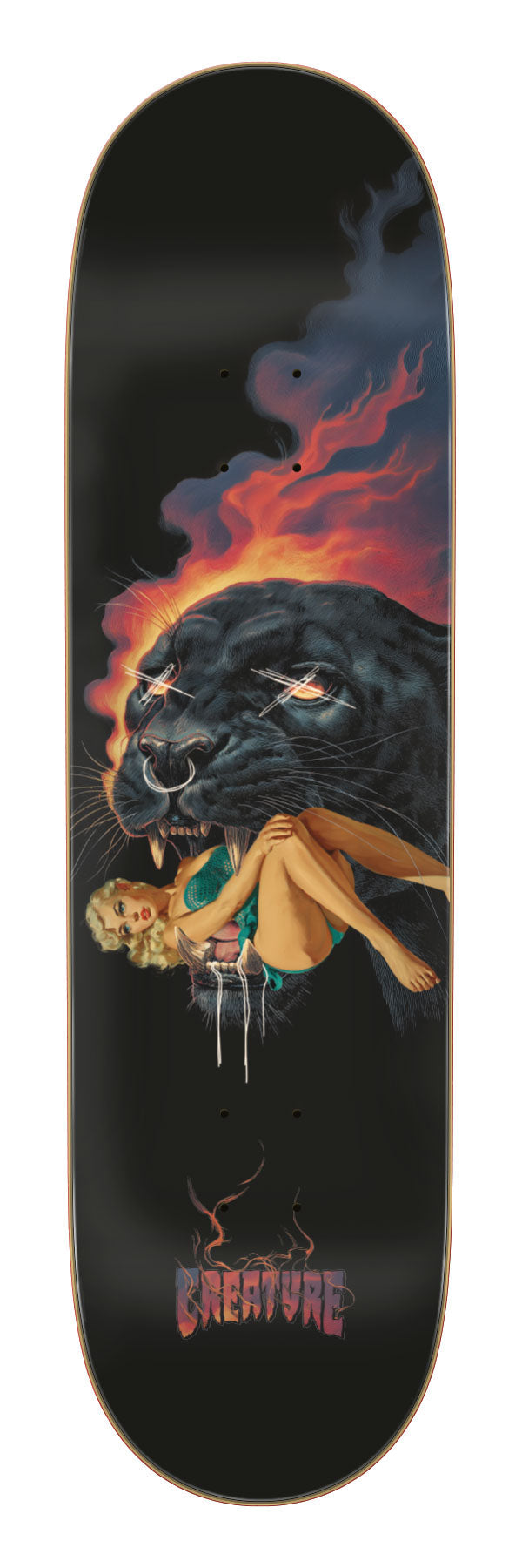 8.51in Mathias Torres Jaguar Creature Stumps Skateboard Deck