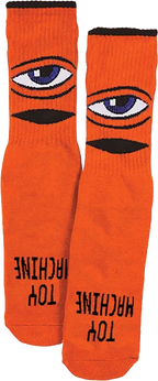 TOY MACHINE SECT EYE YOUTH CREW SOCKS PURPLE/ORANGE
