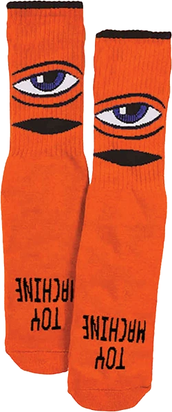 TOY MACHINE SECT EYE YOUTH CREW SOCKS PURPLE/ORANGE