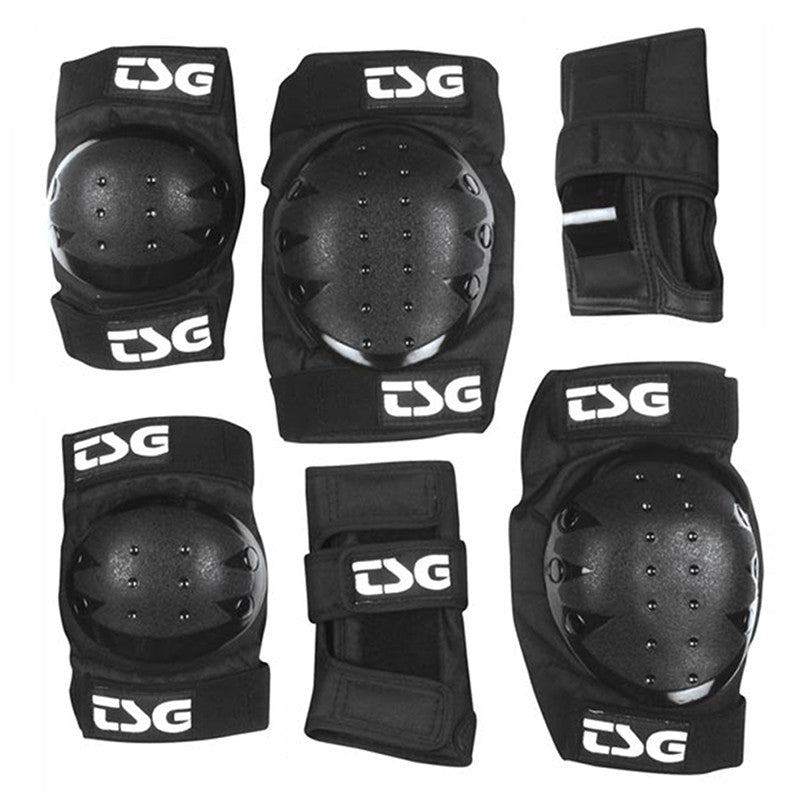 TSG BASIC PROTECTION SET BLACK ADULTS