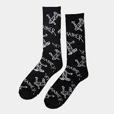 Thrasher gonz logo crew sock