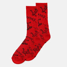 Thrasher gonz logo crew sock